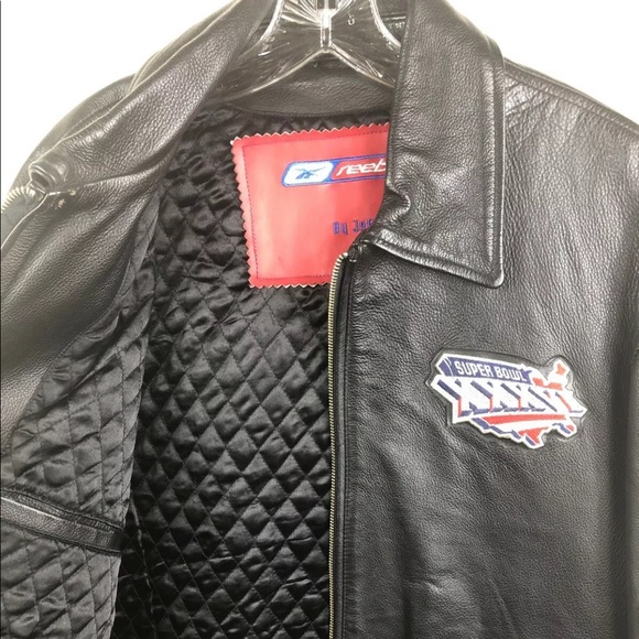 Jeff Hamilton Reebok Super Bowl XXXVI 2002 Leather - Picture 6 of 8